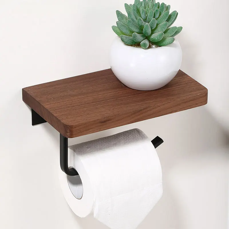 Toilet Paper Holder Tissue Roll Hanger Wall Mounted Paper Towel Bar