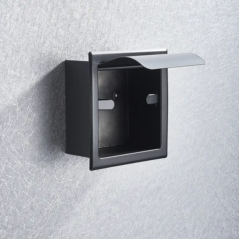 Toilet Paper Holder Polished Wall Mounted Concealed Bathroom