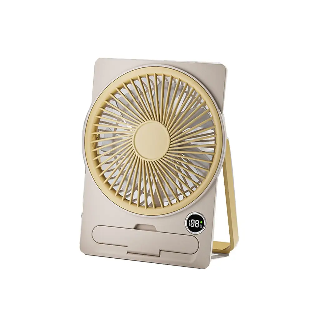 Adjustment Portable Desktop Fan LCD Digital Display Silent Operation