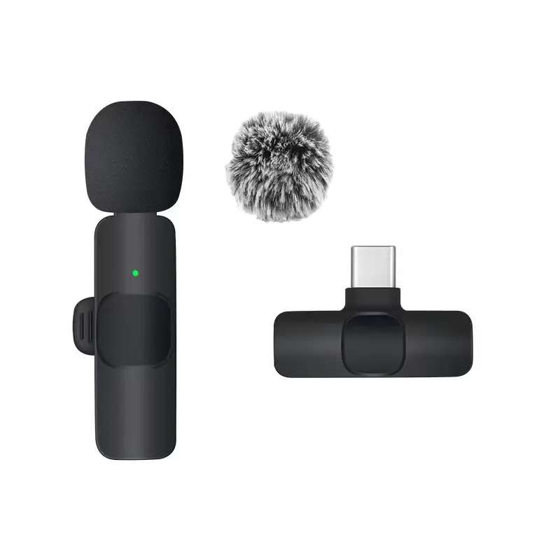 Wireless Lavalier Microphone Audio Recording Mini ...
