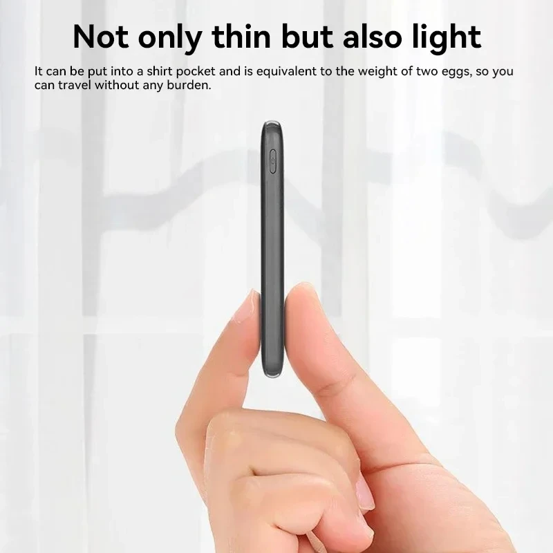 Fast Charging Ultra-Thin Mini Heating Portable External Battery Pack