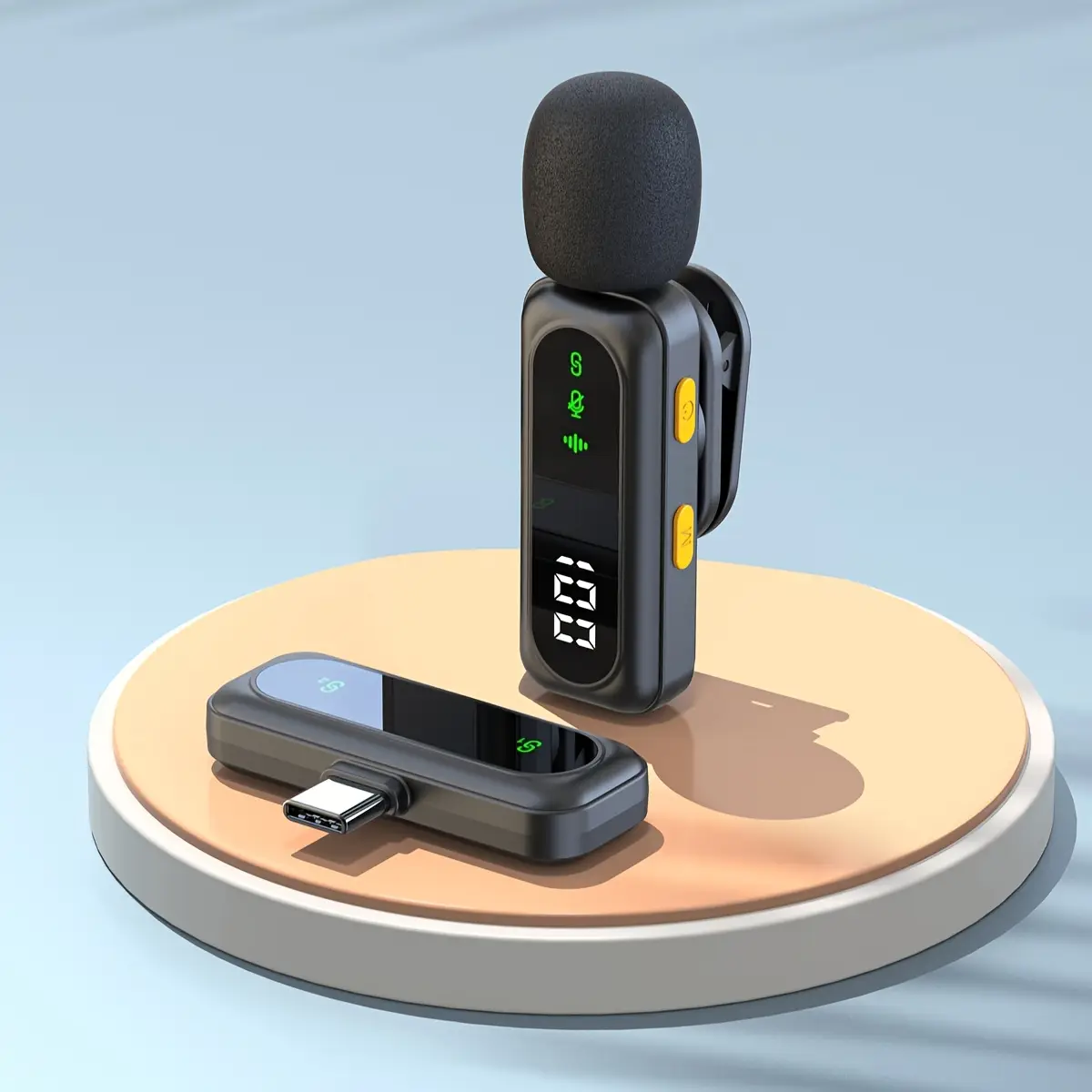 Wireless Lavalier Microphone – Professional Lapel Mic with Noise Cancellation