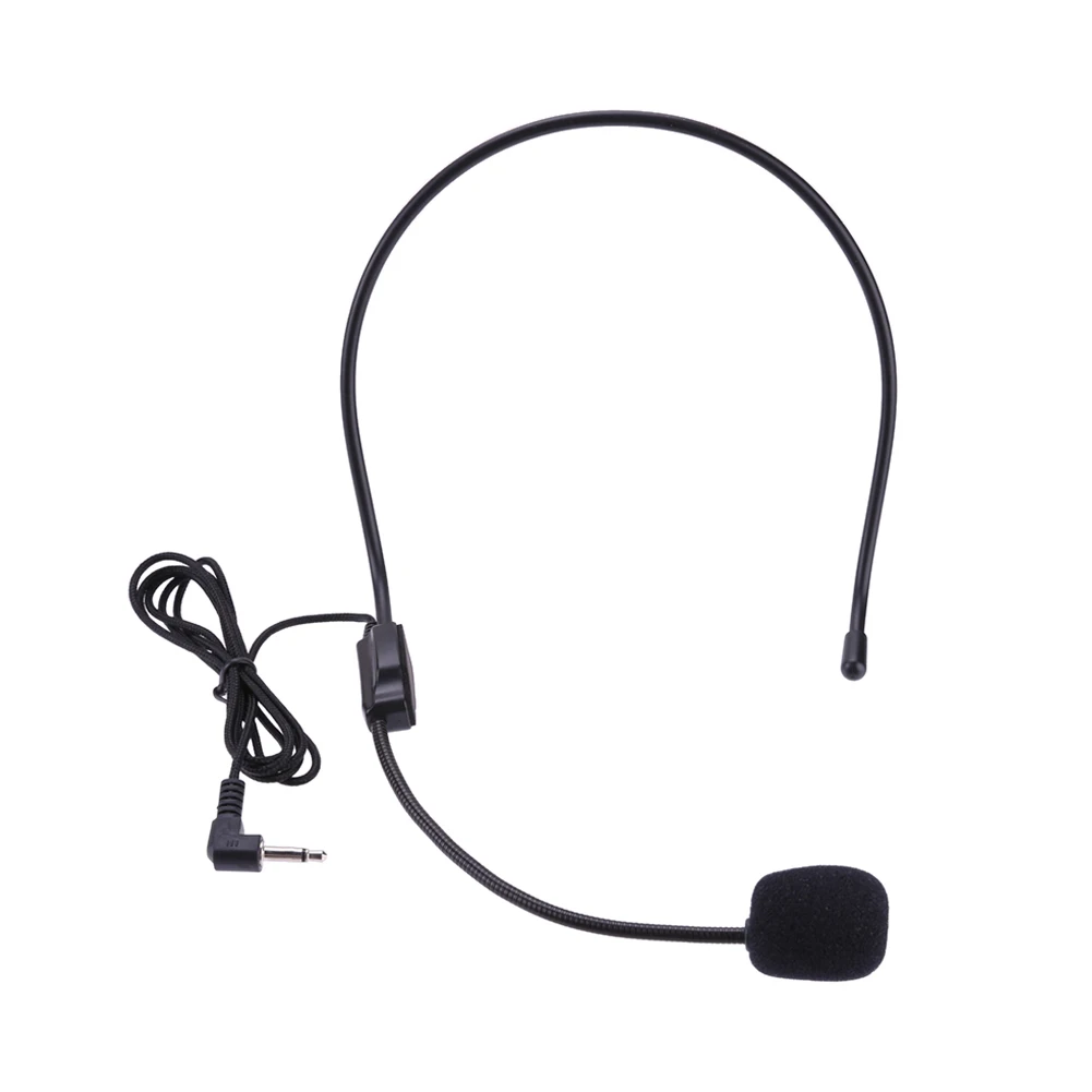 Wired Headset Microphone Head-mounted Head Wear Mi...