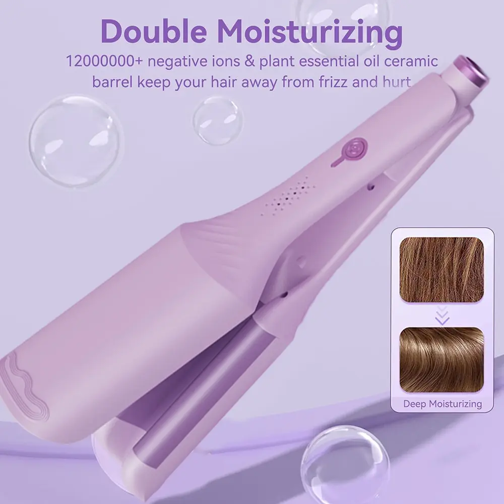 Deep V-Shaped Curling Iron With Multiple Temperature Settings