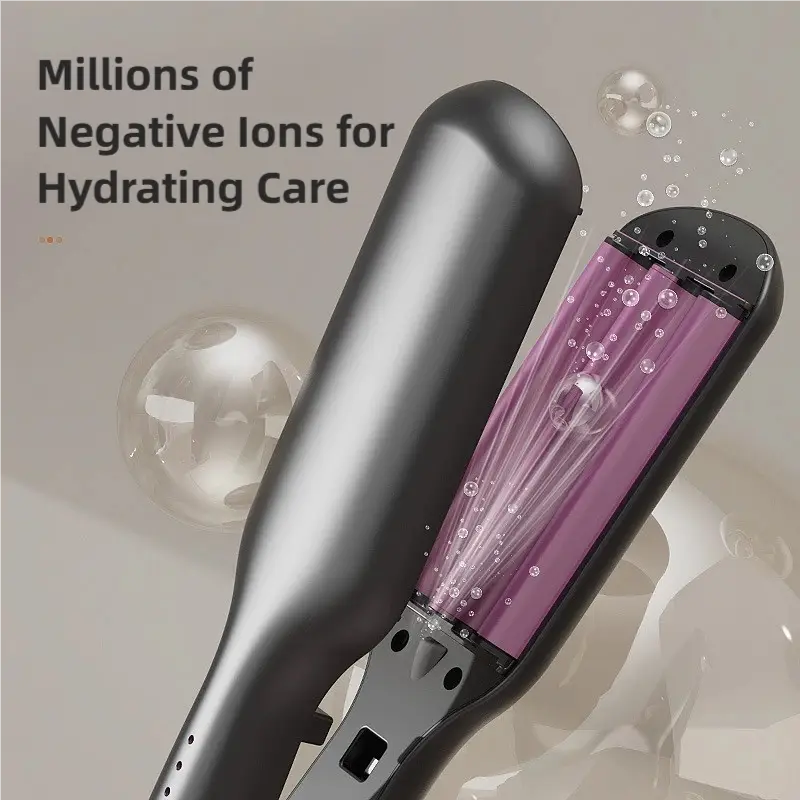 V-Shaped French Curling Iron Heats Up Quickly