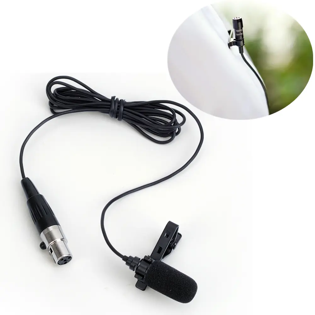 Microphone Detachable Tie-clip Clip-On Wireless Mi...