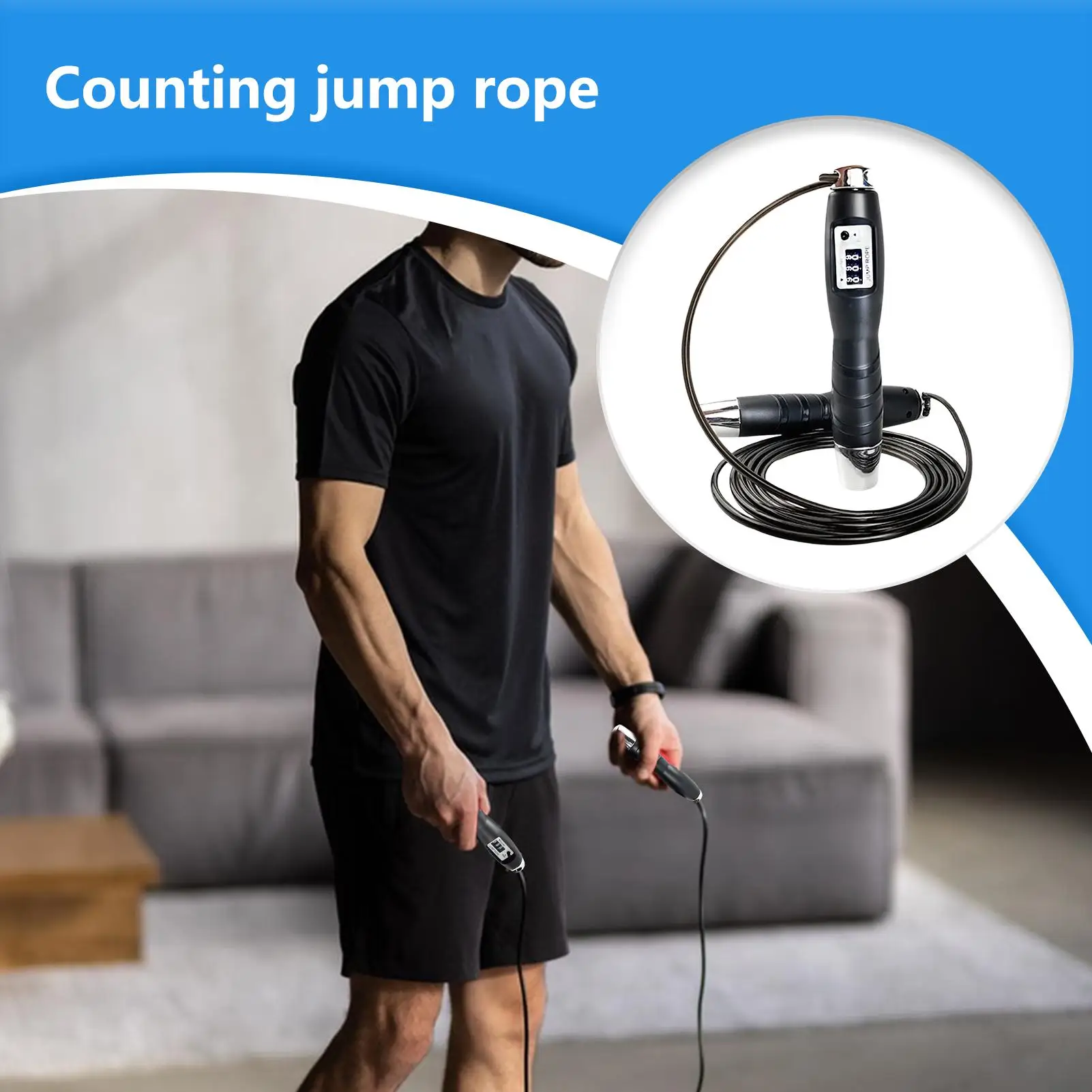 Jumping Rope Exercise Jump Rope With Counter Smart Adjustable Training Equipment Home Gym