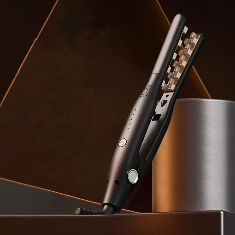 Wavy Curling Iron Styling Brush Fluffy Perm Hair Clip