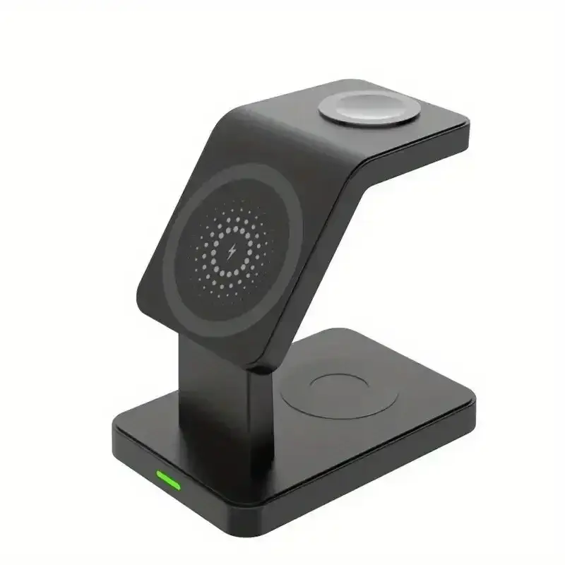 3 In 1 Magnetic Wireless Charger Stand Fast Chargi...