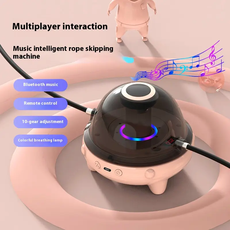 Bluetooth Smart Jump Rope Cordless Automatic Counting Fitness Rope With Music For Adults Kids Workout Exercise Sports