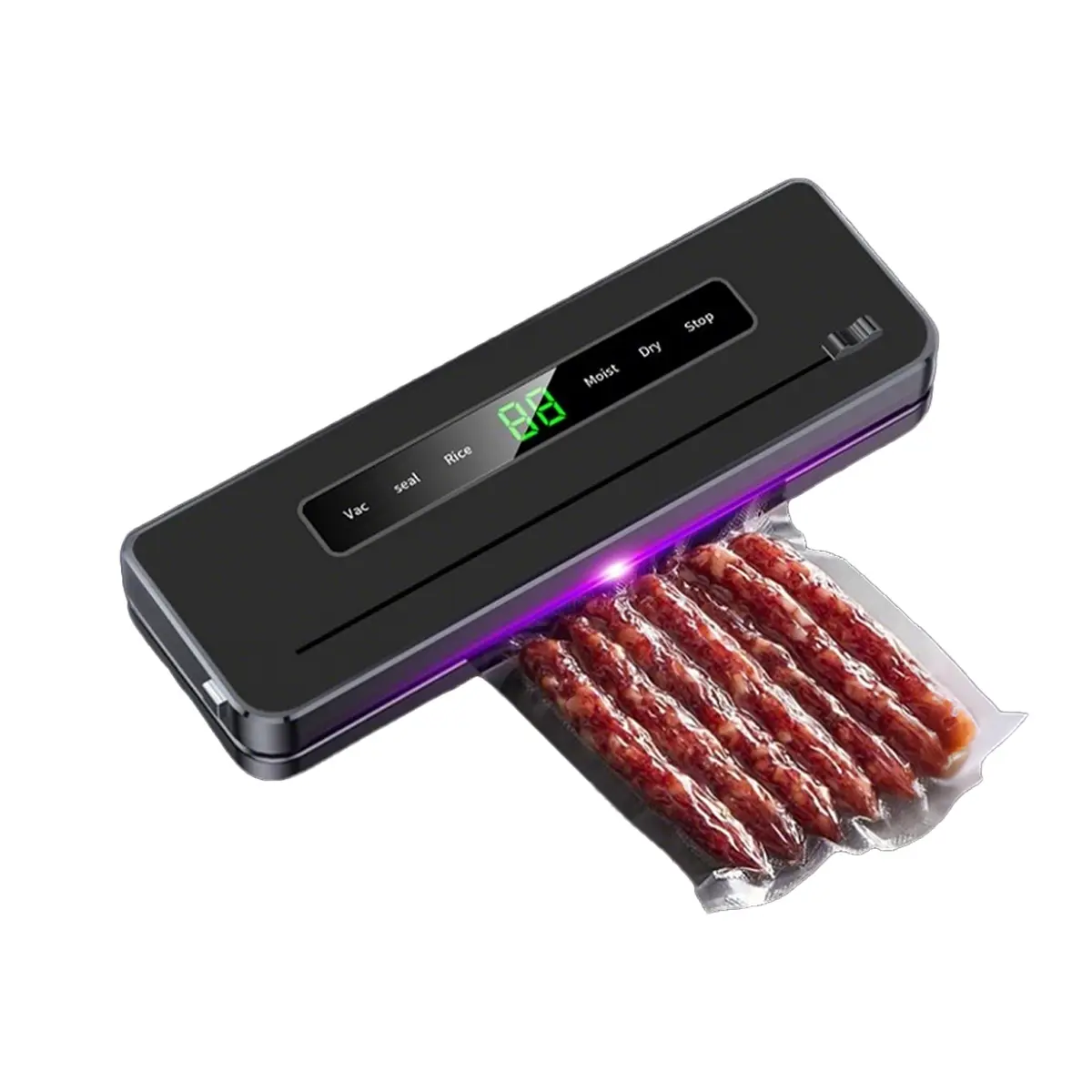 Purple Light Vacuum Sealer One-Touch Wet/Dry Use S...
