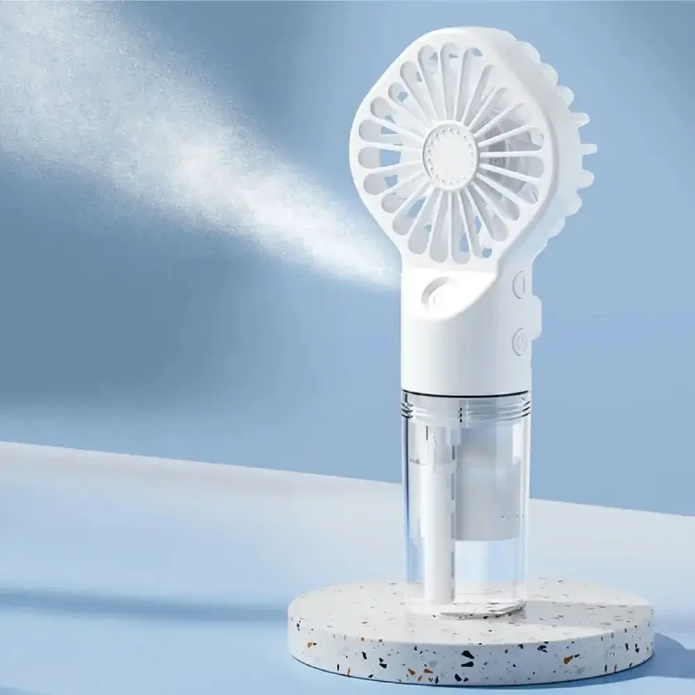 Mini Water Fan Rechargeable Portable Handheld Spray Mist Fan