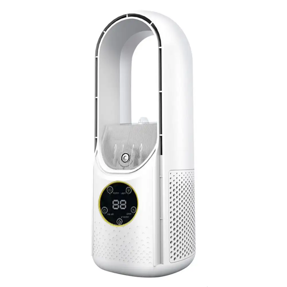 Mini Air Conditioner Bladeless Electric Fan Silent...