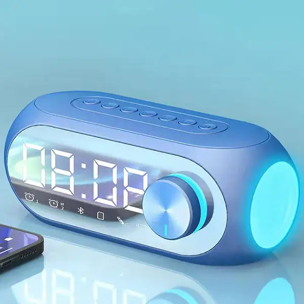 Alarm Clock Radio Bluetooth Speaker Portable Subwo...