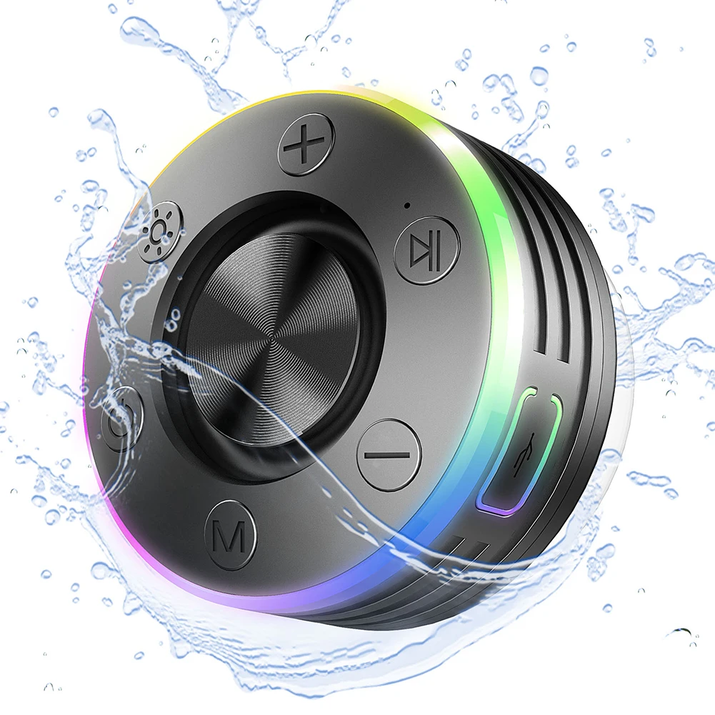 Waterproof Mini Speaker Hands-Free Call/FM Radio Bluetooth-Compatible 5.2 Stereo Subwoofer