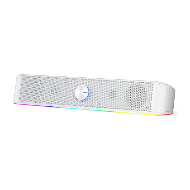 Desktop Soundbar 2.0 Channel Computer Speaker With Dynamic RGB Audio