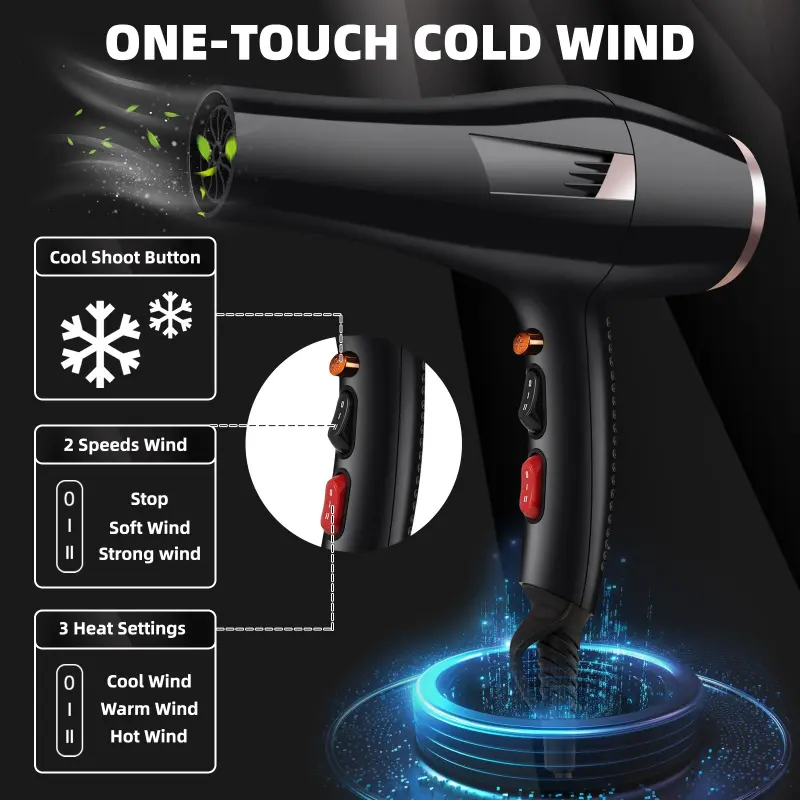 High-Power Hot And Cold Air Hair Dryer