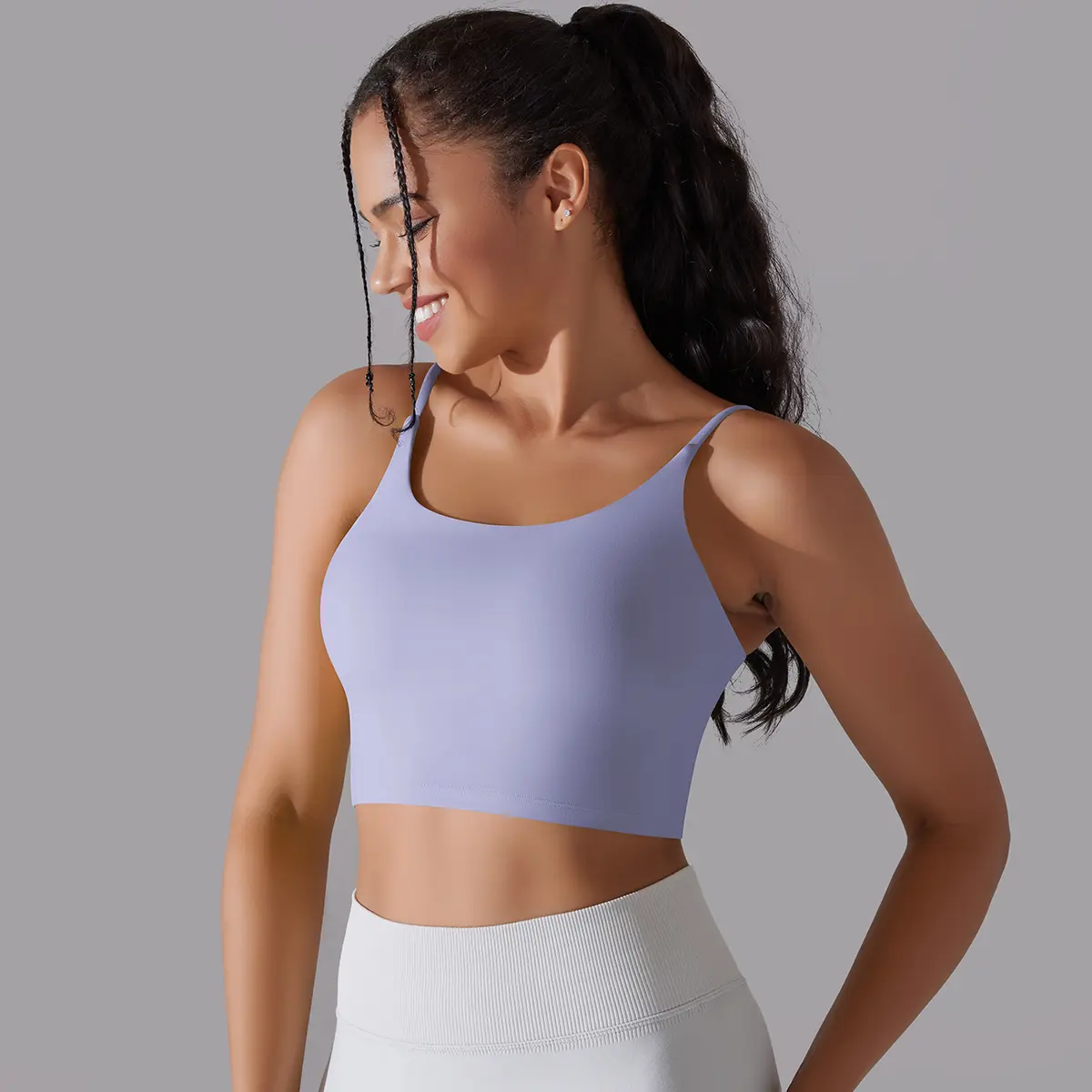 Women Fixed Padded Sports Bra Sports Top Fitness