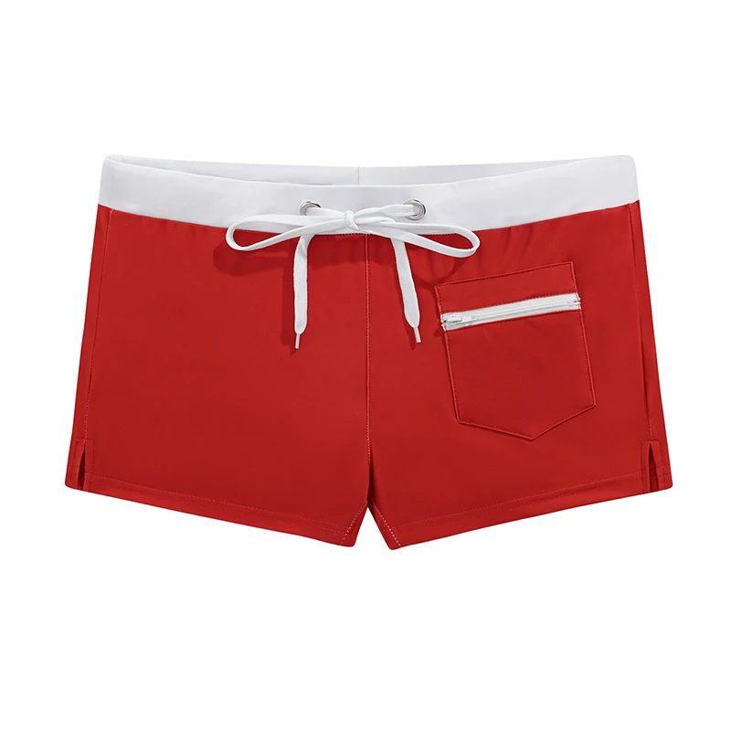 Men's Swim Trunks With Mesh Liner Zipper Pocket Stretchy Comfy Quick Dry Swimming Shorts