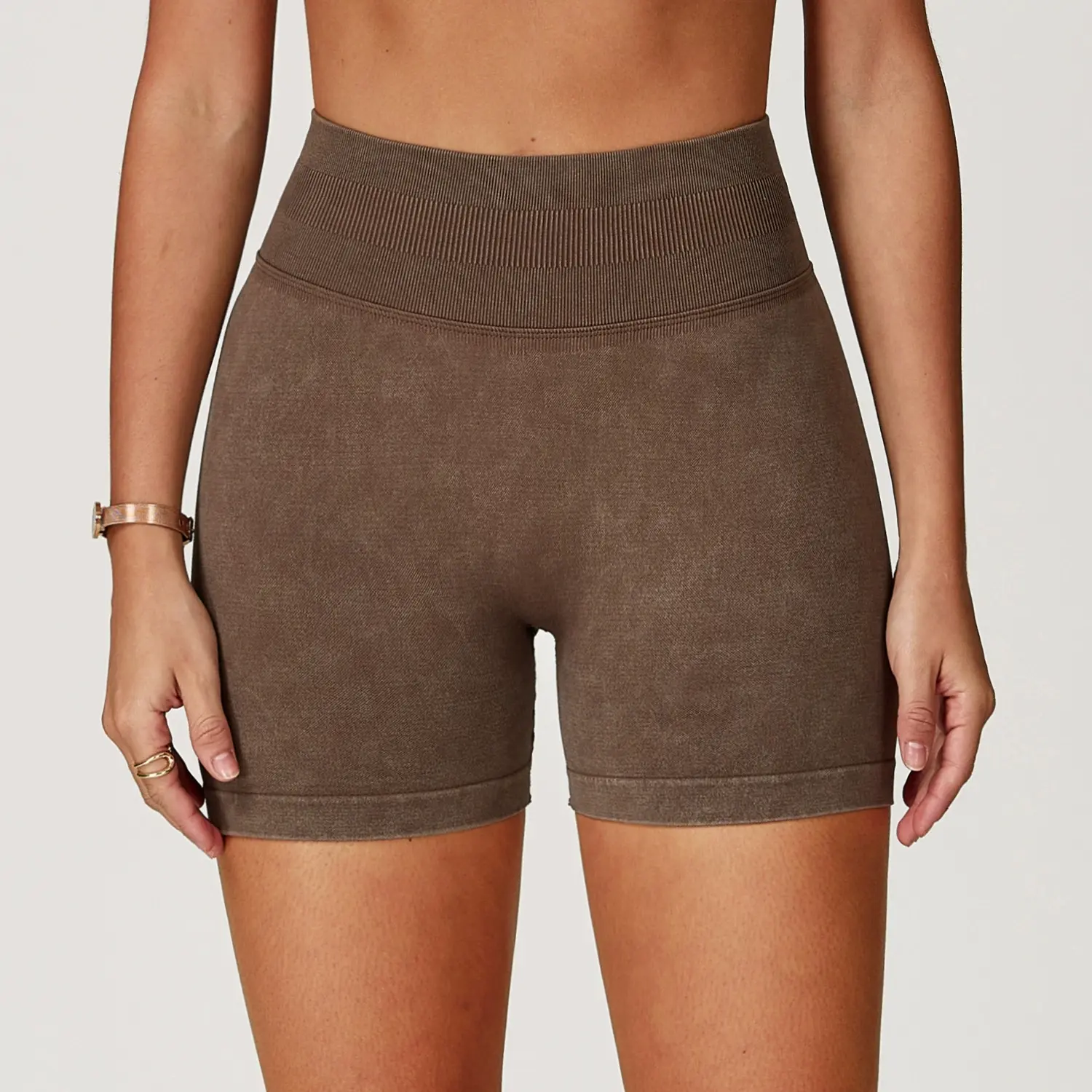 Women's Seamless High-Waisted Athletic Shorts