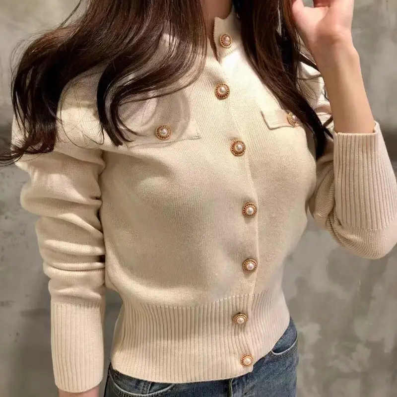 Long Sleeve Fashion Women Cardigans Sweater Knitted