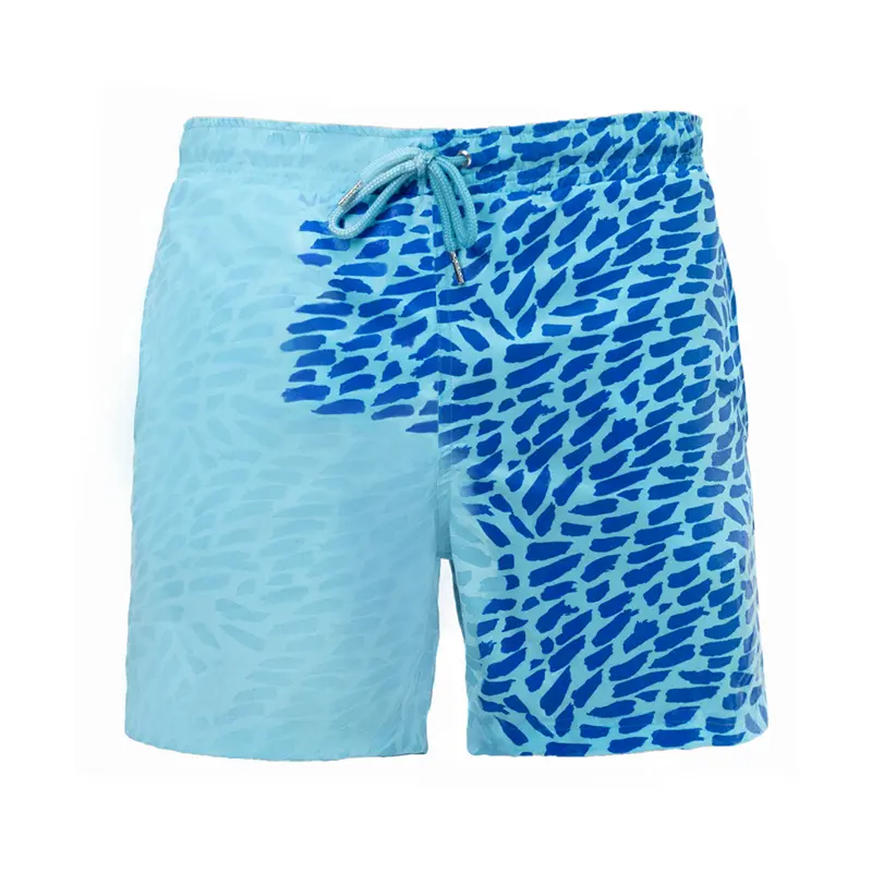 Men Swimming Shorts Temperature-Sensitive Color-Changing Beach Pants Swim Trunks Shorts Color Changing Swimwear