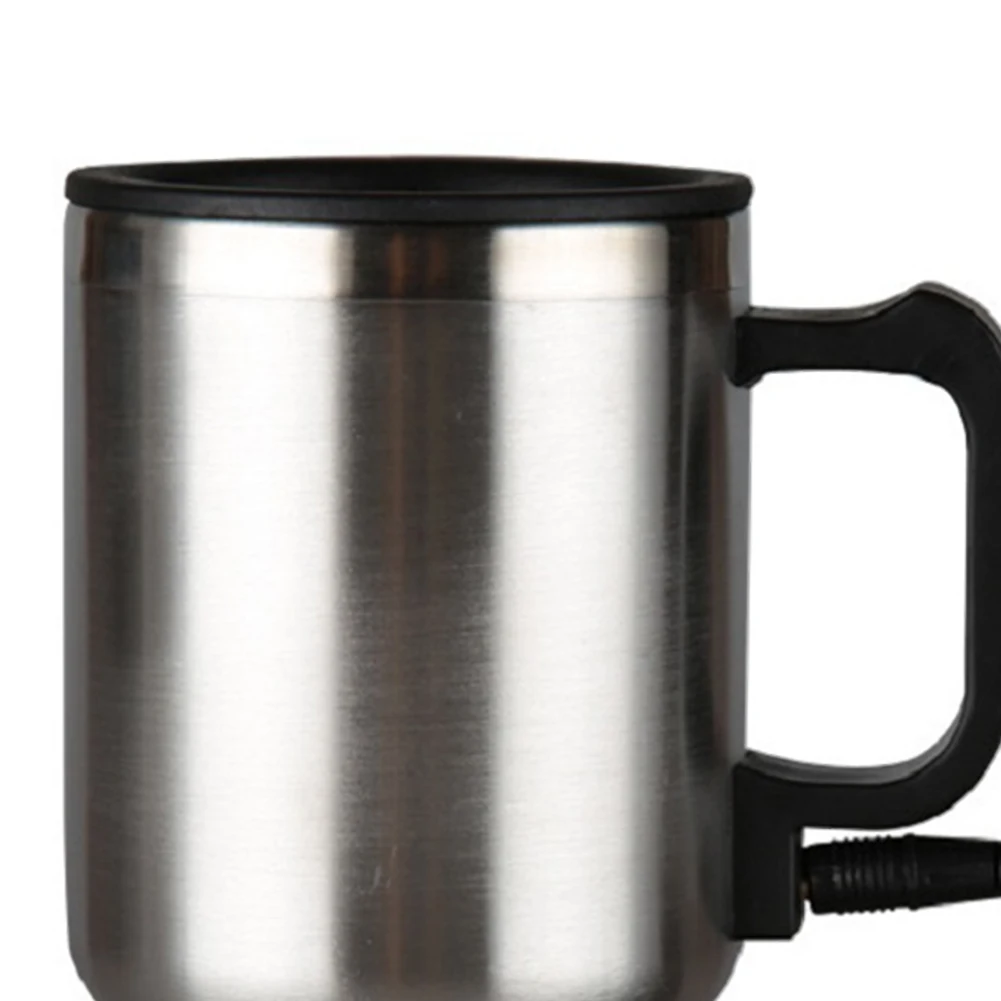 Car Heating Cup Stainless Steel Vehicle Heated Coffee Cup 12V For Heating Water Coffee Milk Tea