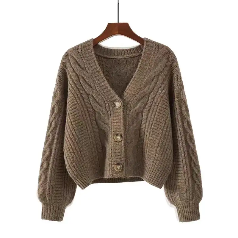 Sweater Women Knitted Coats Female Solid Long Sleeve Casual