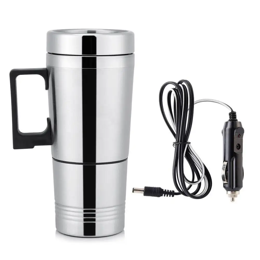 Car Heating Cup Stainless Steel Electric Water Cof...