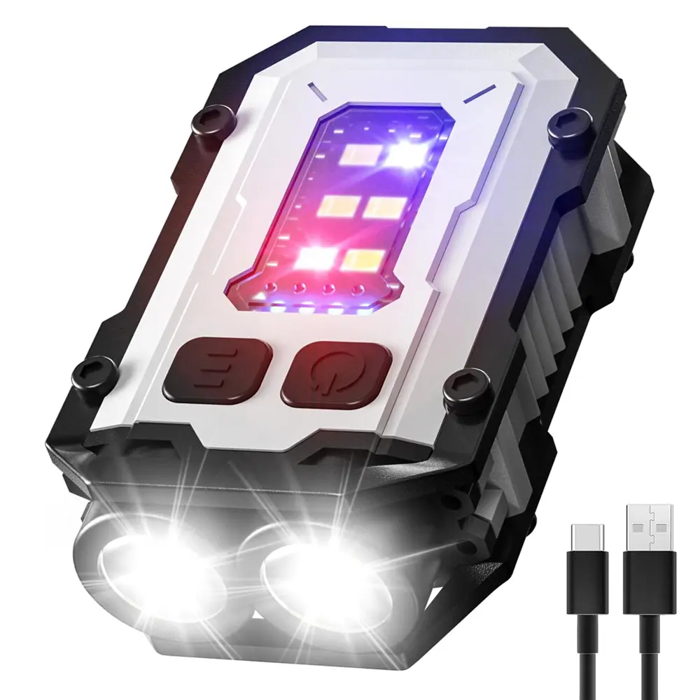 Waterproof Mini Keychain Flashlight Magnet USB Rechargeable