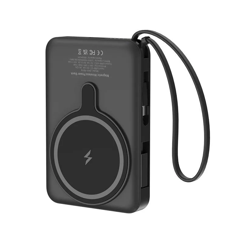 Magnetic Portable Power Bank With Fast Charging