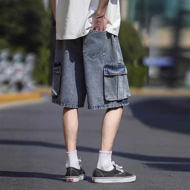 Men's Hip-hop Streetwear Stained Casual Cargo Shorts