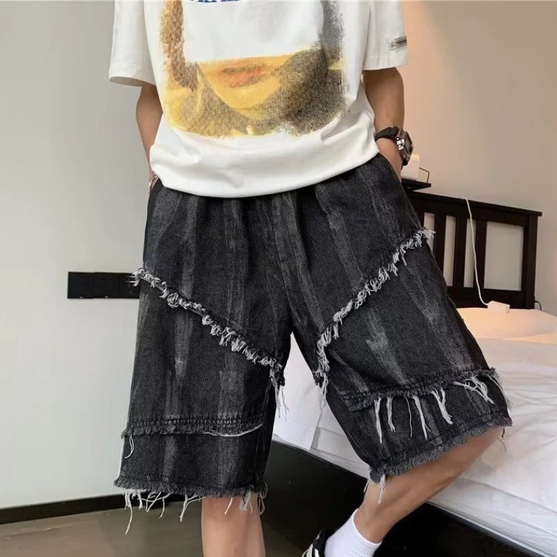 Baggy Men Denim Shorts Short ...