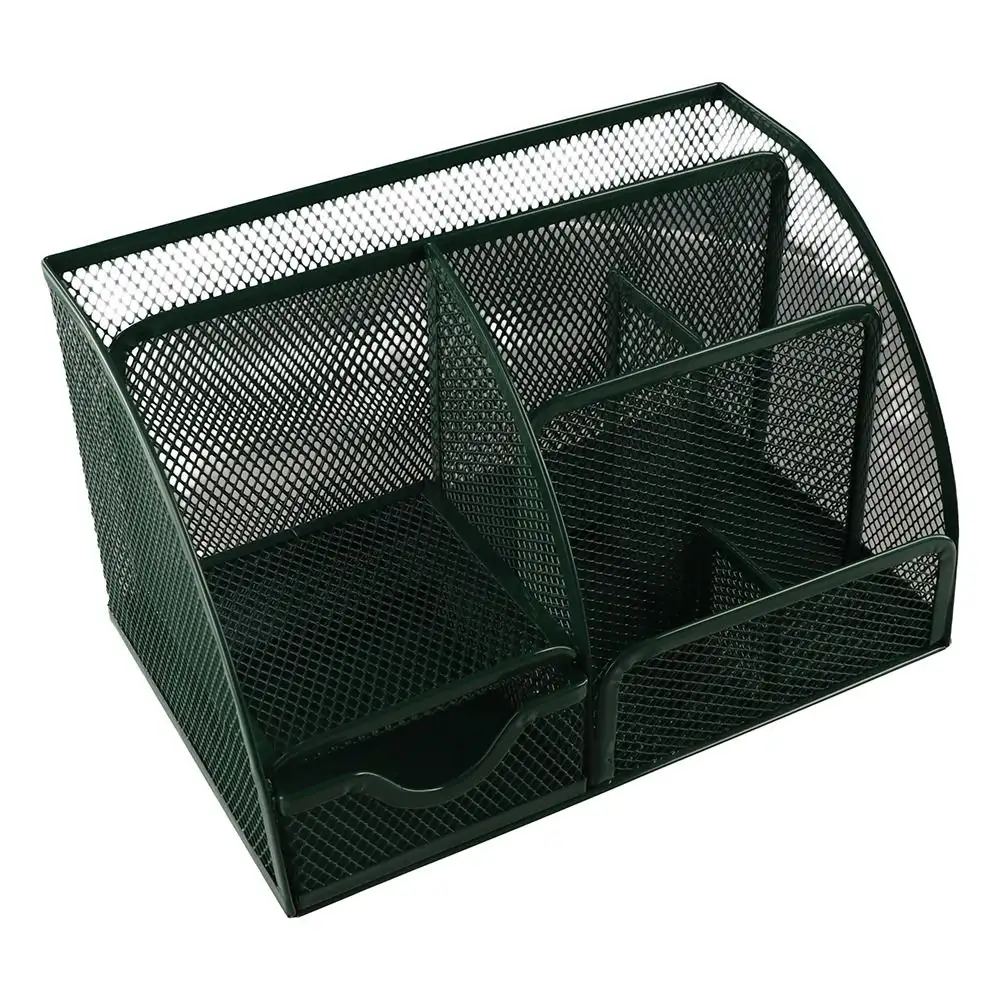 Creative Multi Grid Pen Holder Multi-functional 6 Compartments Desktop Office Organizer