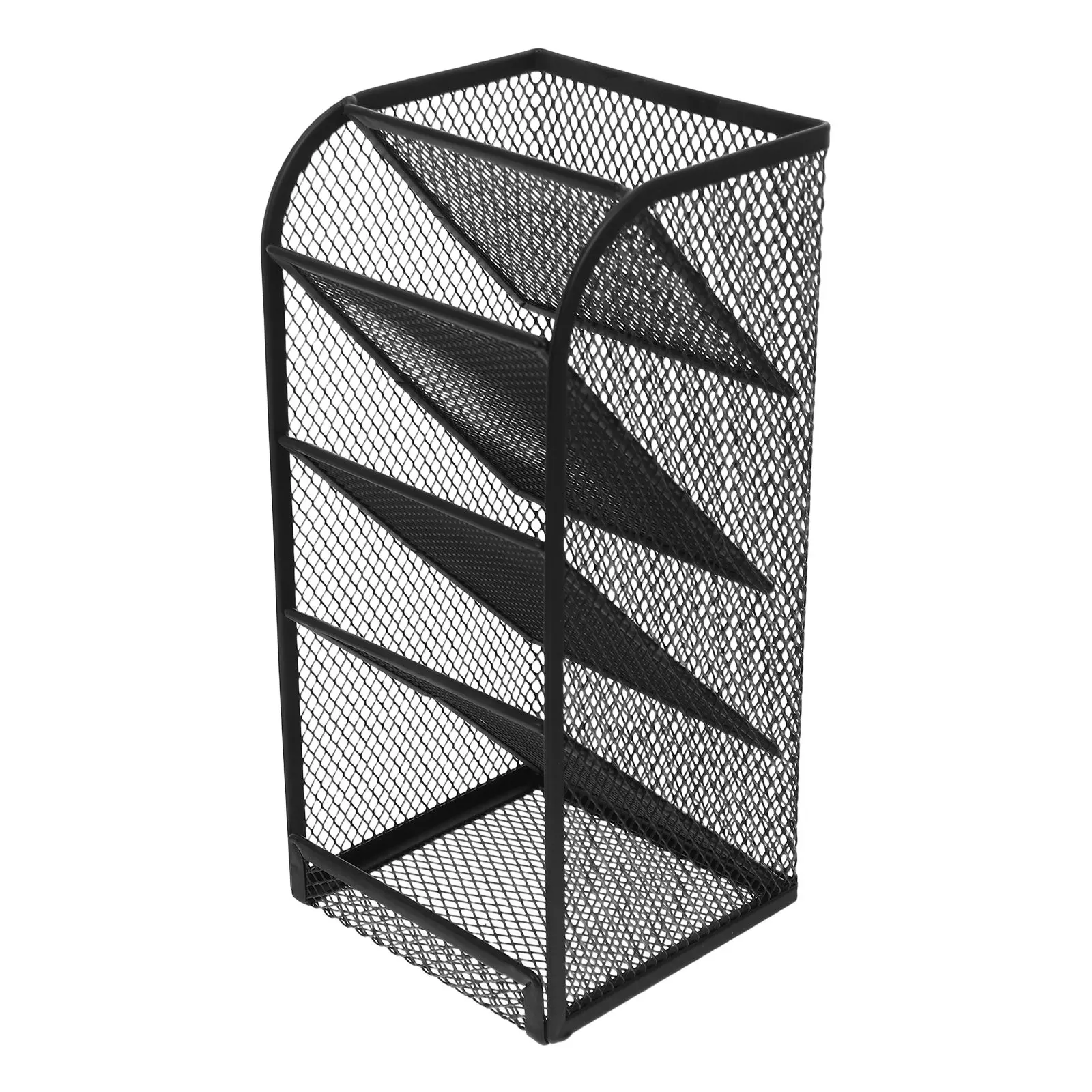 Desk Pen Holder Mesh Organizer Stand for Efficient Stationery Storage Home Office
