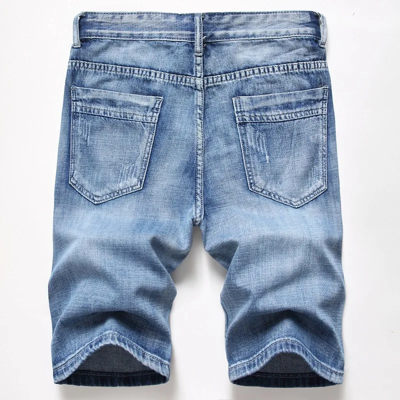Men's Denim Shorts Fashion Retro Style Casual Short Jeans