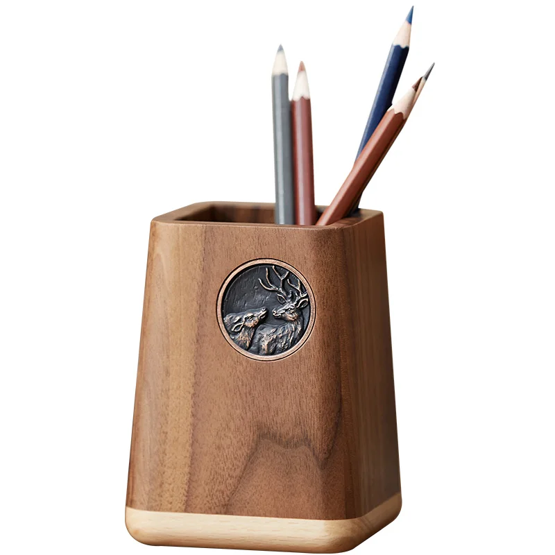 Pen Holder Office Desk Organizer Storage Compartment for Stationery