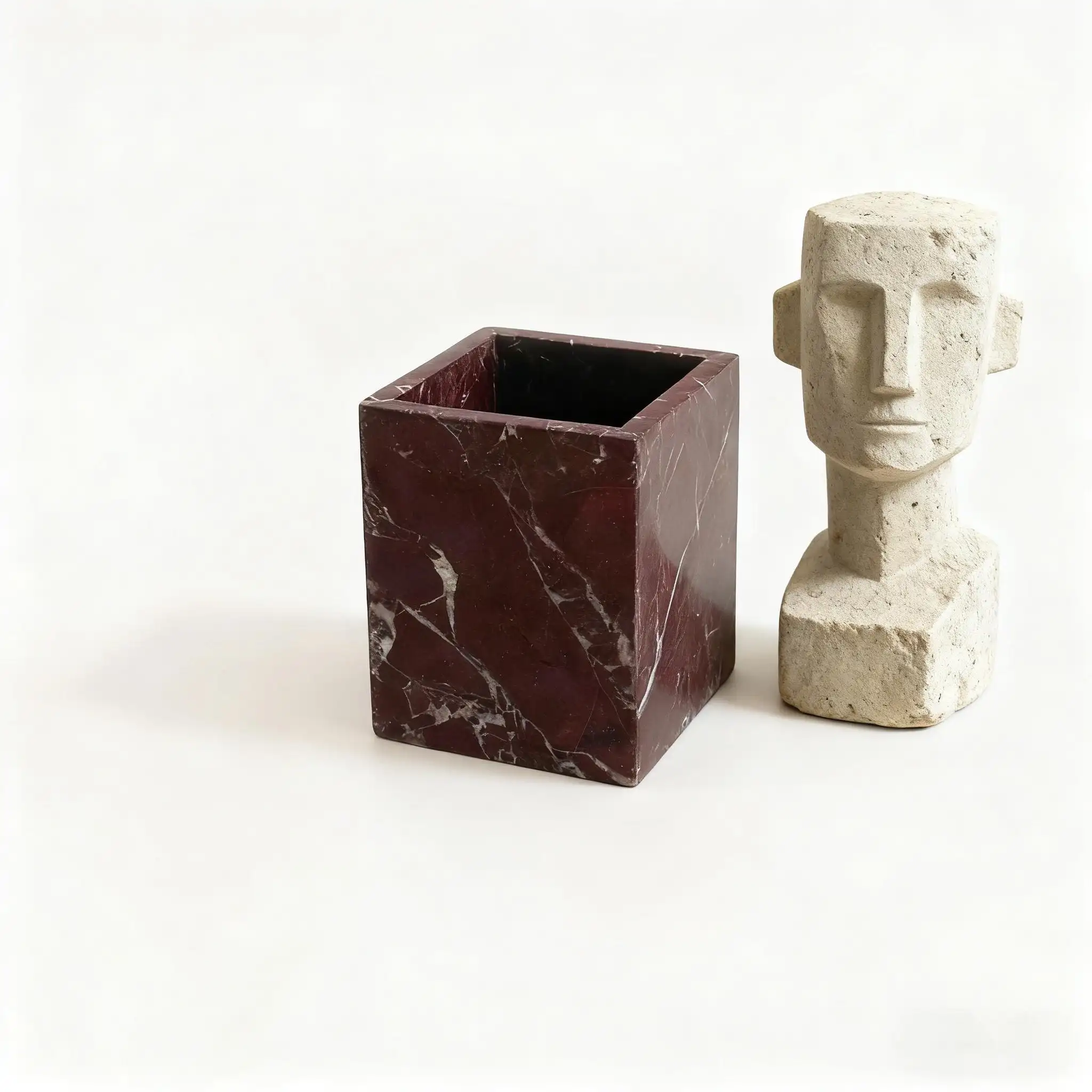 Marble Pencil Pen Holder Office Supplies Storage