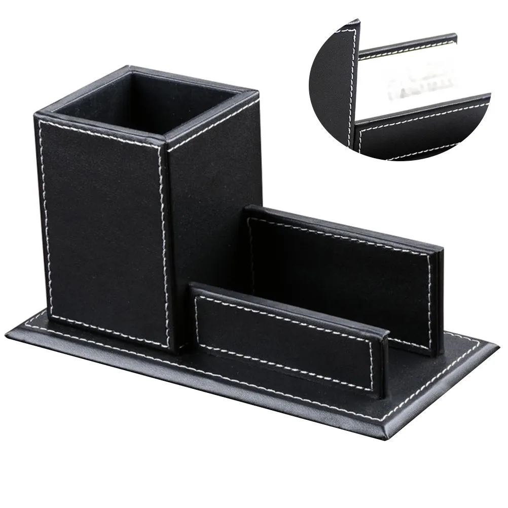 Holder Desktop Organizer with Dedicated Compartments for Pens Cards
