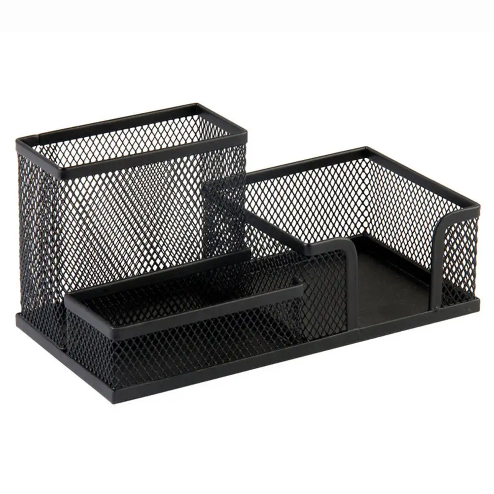 3-in-1 Mesh Pen Holder Multifunctional Desktop Org...