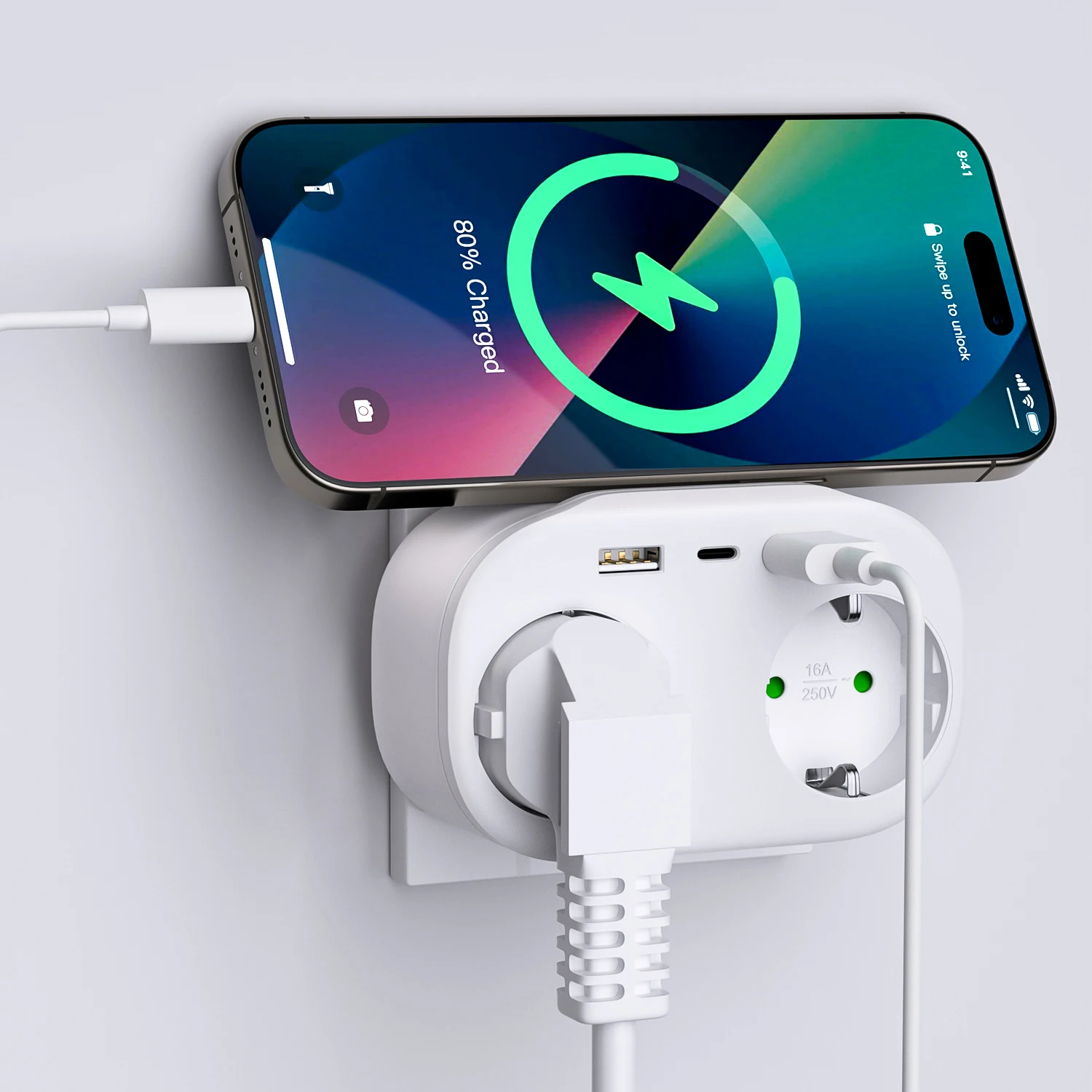 Plug Power Socket Wall Socket Adapter