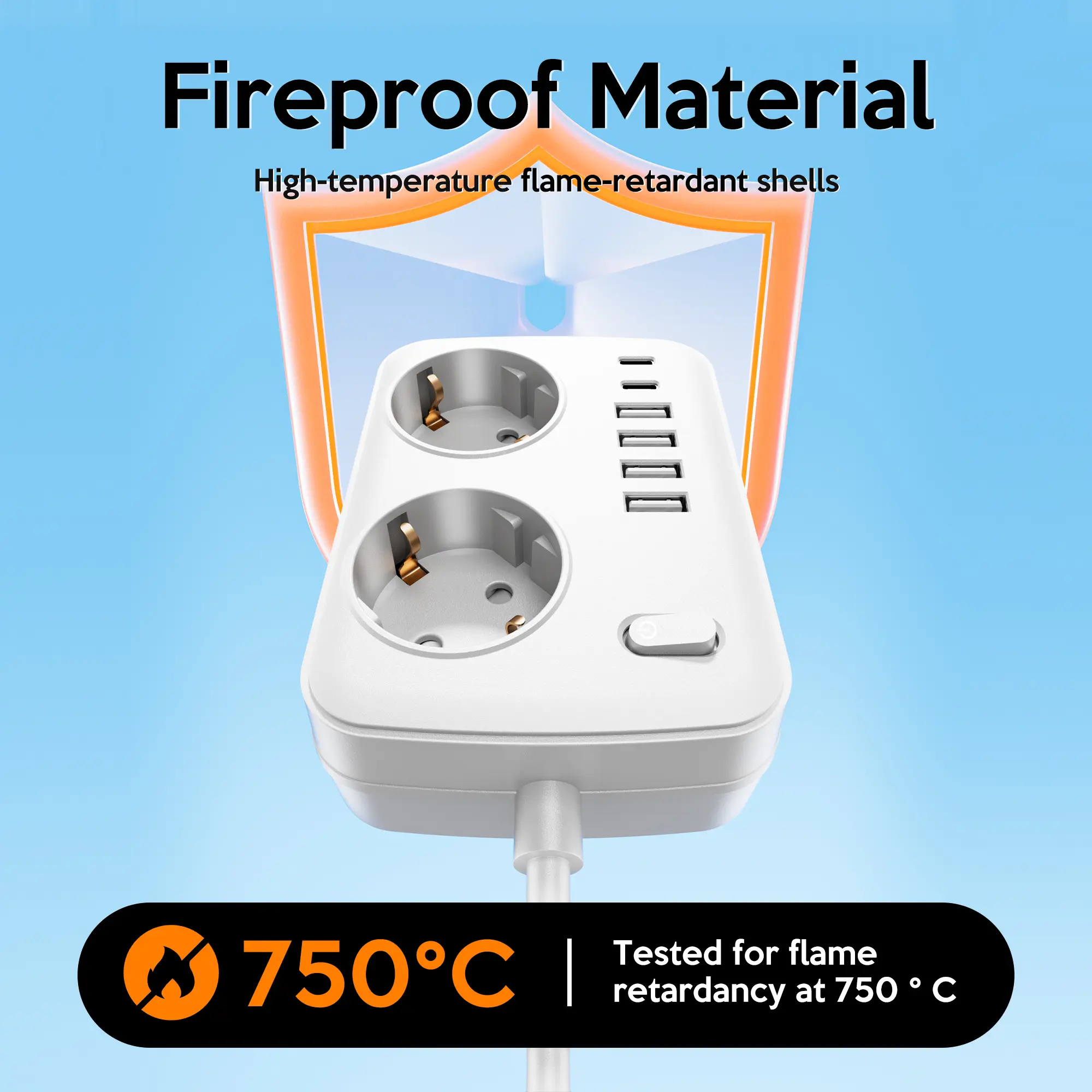 Independent Power Socket Switch And Overload Protection