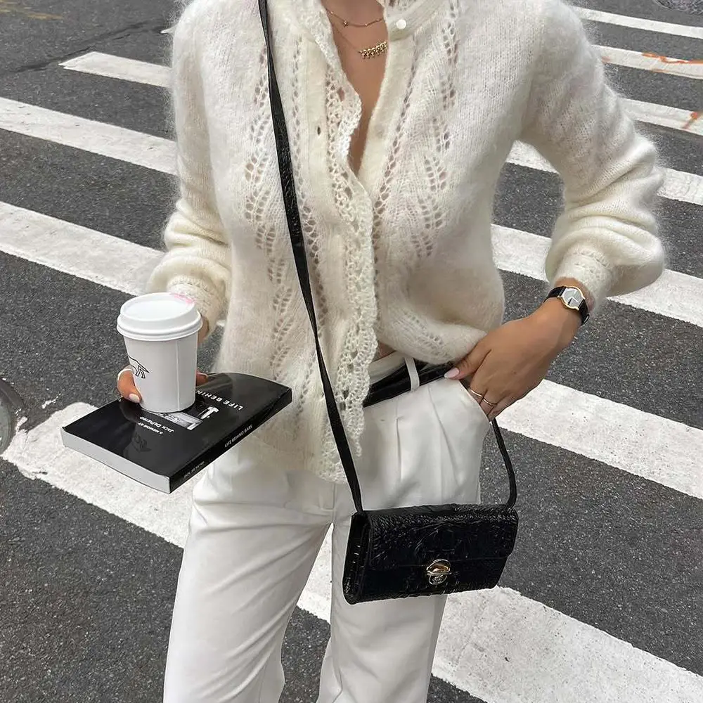 Women's Cardigan Fashion Hollow Out Casual Oversized