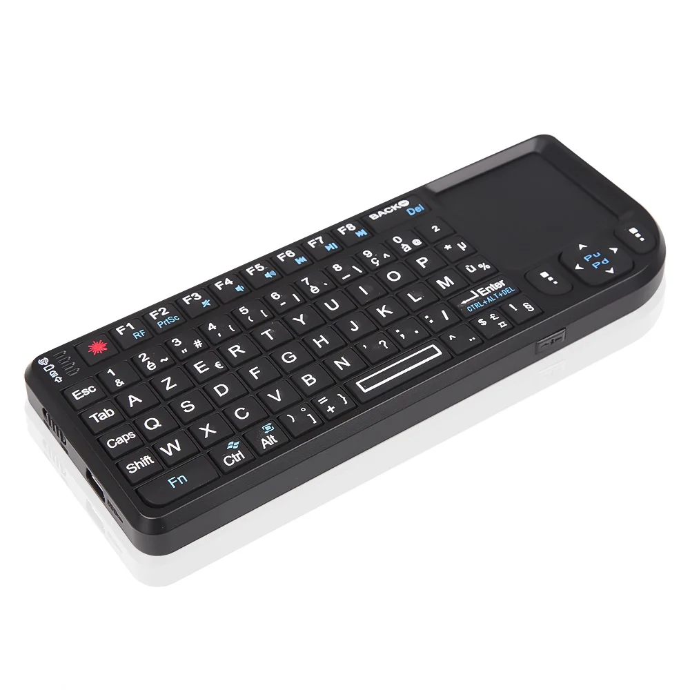 Mini Wireless Keyboard 2.4G RF Backlit Touchpad English Keyboard