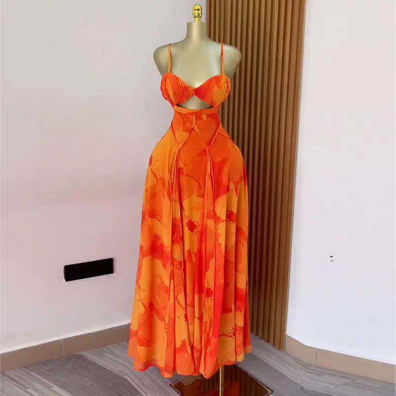 Women Floral Dress Strap Backless Bra ...