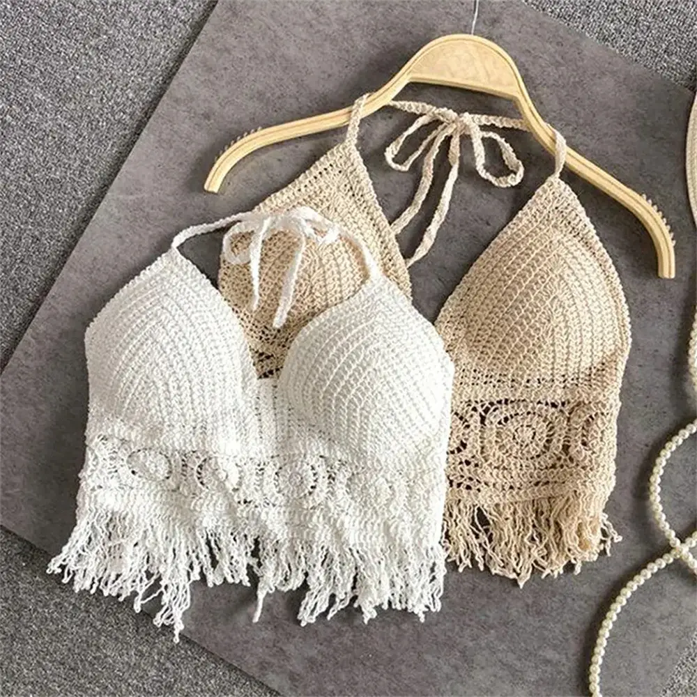 Sexy Knit Backless Short Crop Top for Women Lightweight