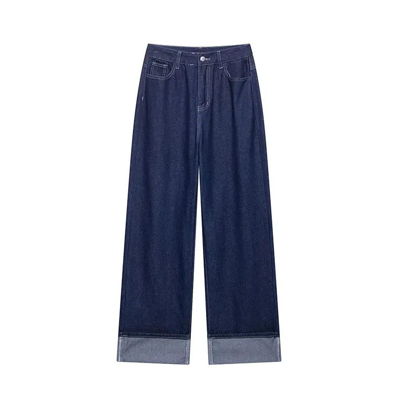 Women's Fashion Zipper Straight Leg Pants