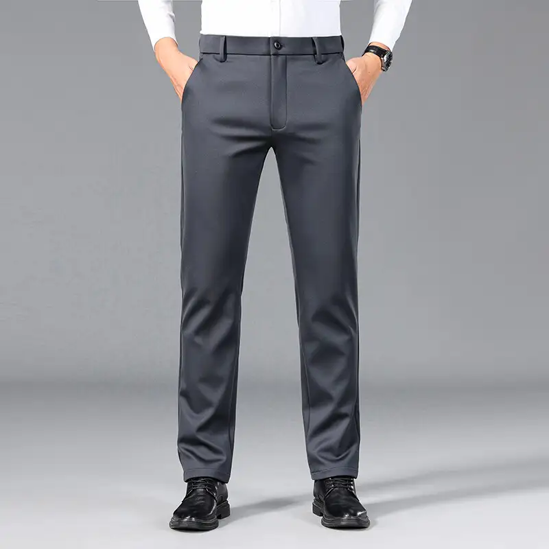 Men's Mid-rise Stretch Casual Suit Pants