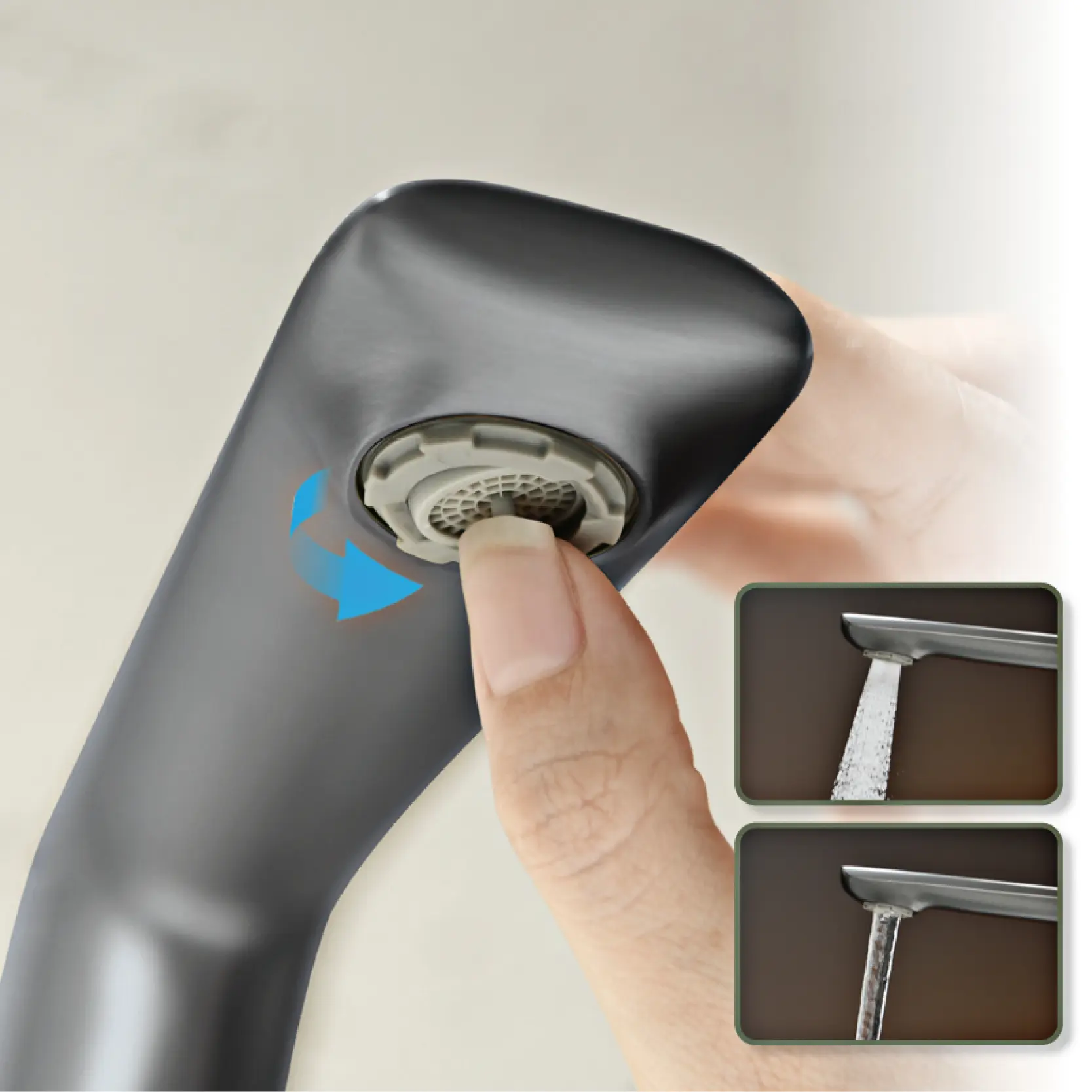 Faucet with Simple Single Handle Cold and Hot Dual Control 2-Function Basin Tap