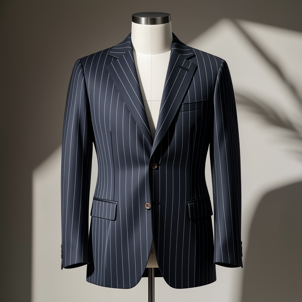 Men's Pinstripe Suit Jacket